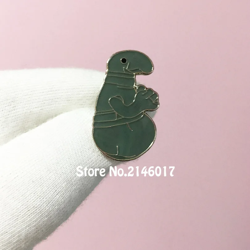 

100pcs Custom Pins and Brooch Homunculus Loxodontus Alien Monster Russia Meme Zhdun Lapel Pin Soft Enamel Cute Metal Badge Cute
