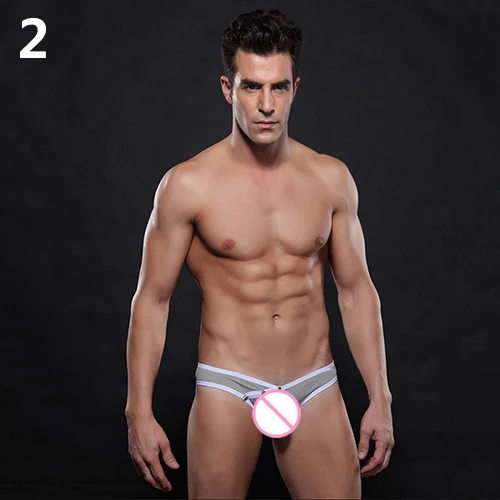 Мужское нижнее белье дышащие сетчатые трусы с кнопками|briefs underwear|underwear briefsmesh