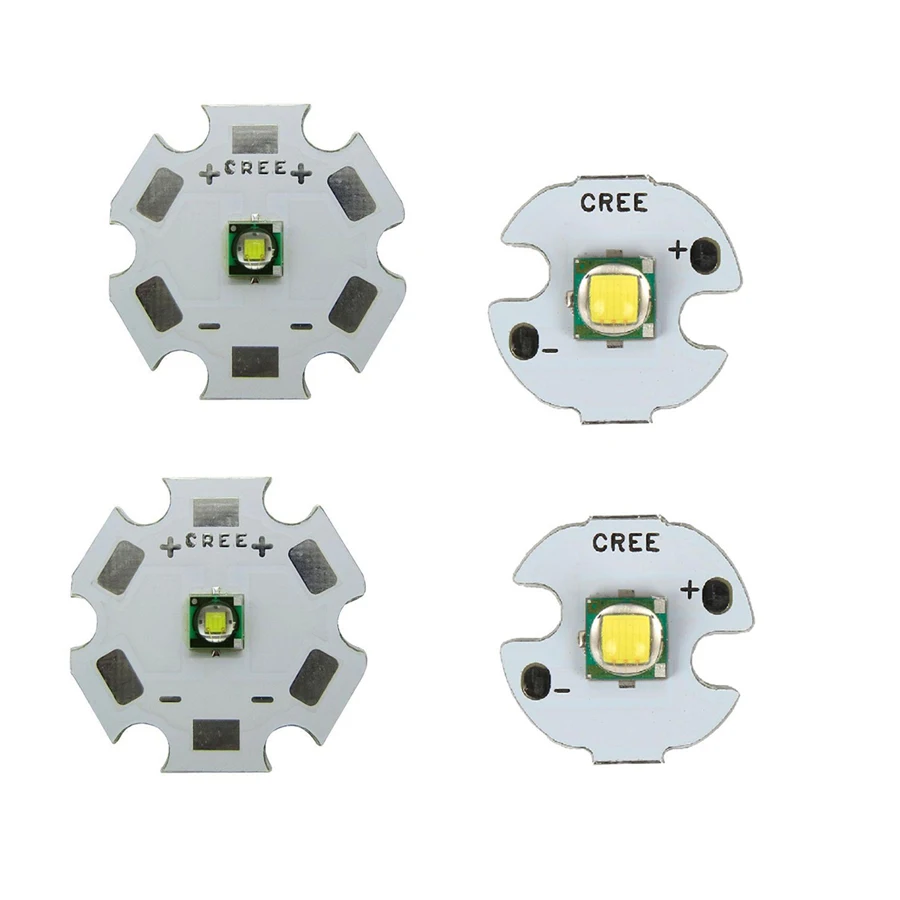 

5pcs 10W High Power CREE XML XM-L T6 LED U2 Cold White LED Emitter Diode Chip with 16mm / 20mm PCB base for DIY flashlight