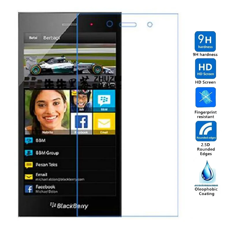 2 шт. для Blackberry Z3 Q10 Q20 Q30 Z10 Q5 Защитная пленка для экрана Переднее закаленное стекло для Blackberry Aurora защитная пленка
