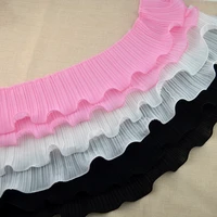 width 12cm chiffon lace double layer fish wire accessories 4m1bag