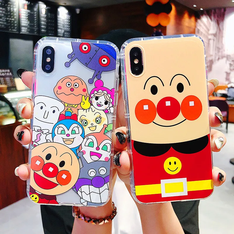 Забавный мультяшный хлеб Anpanman Прекрасный Мягкий ТПУ чехол для мобильного