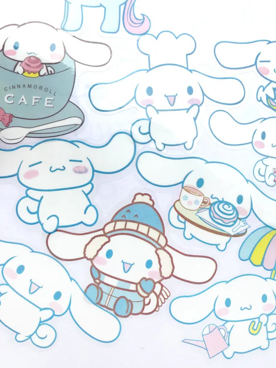 5 листов/партия instagram Cinnamoroll Марка Badtz Maru наклейки для ноутбука с изображением