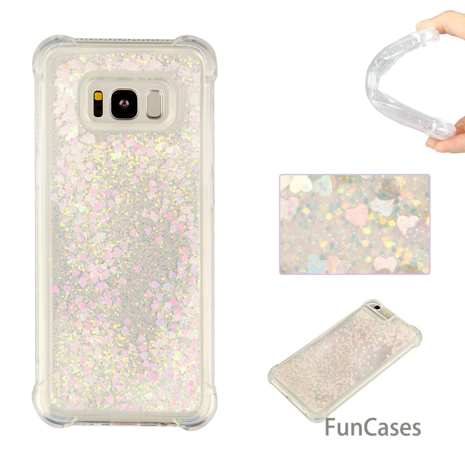 Блестки чехол СПС Coque samsung S8 плюс мягкий ТПУ для телефона Casa Винтаж Bumper Galaxy задняя