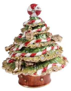 Винтажная Рождественская елка подарки на день рождения и Рождество шкатулка для