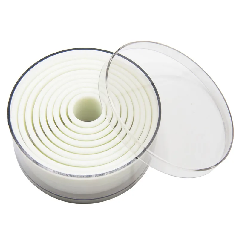 LONSI 9-Piece Plastic Cookie Cutter Round Cutting Tool Kitchen Baking Decoration Tools Handmade | Дом и сад