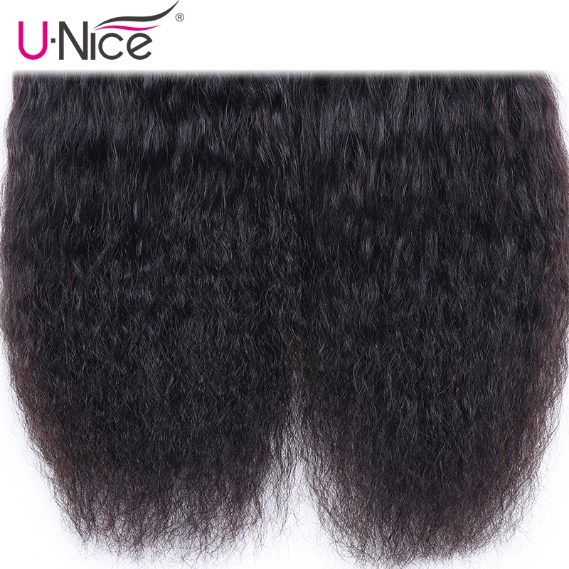 Бразильские волнистые прямые волосы UNice пряди человеческие Remy для наращивания 3/4