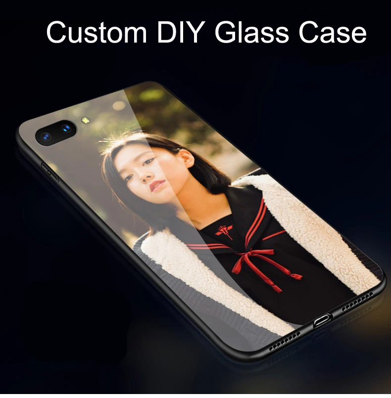 Custom Made Design Case for Huawei Honor 8X Max 7A 7C 7X V10 V20 10 Lite Note P Smart 2019 DIY Tempered Glass Cover |
