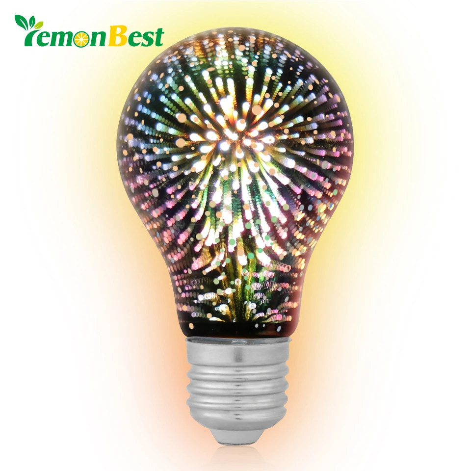 LemonBest светодиодный осветительные лампочки Новый 3D фейерверк лампочка Magic E27 свет