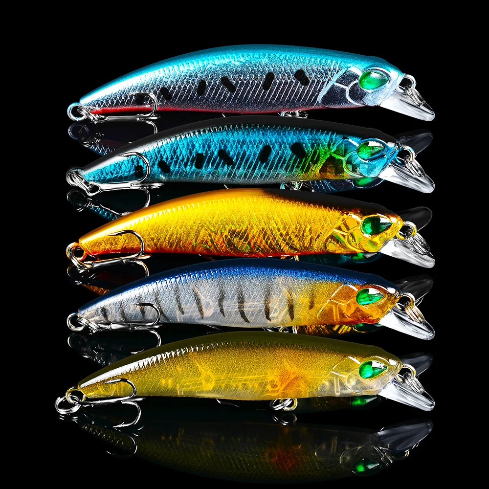 Sunlure 3D Eye 5 шт Новый стиль Minnow живопись рыболовная приманка 2 68 &quot 6 8 см наживка