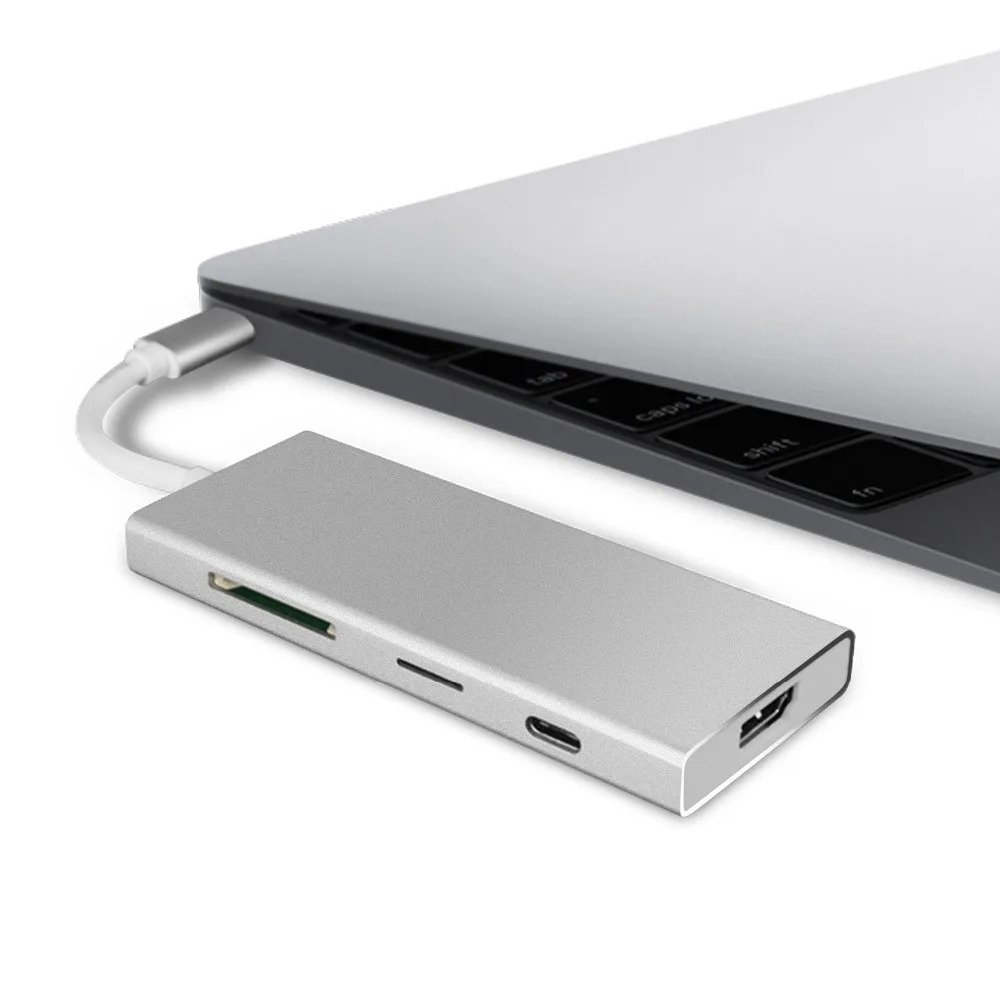 USB Type C 3 1 к 0 X3 AUX кабель HDMI сплиттер удлинитель Оптический SD карта TF слот PD адаптер