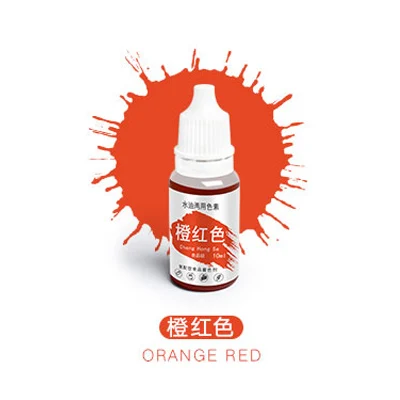 Orange red 1 шт 10 мл Макарон крем пищевой цвет ing ингредиенты Торт Помадка выпечки торт съедобный цвет пигмент выпечки и кондитерские инструменты 13 цветов - Цвет: Orange red