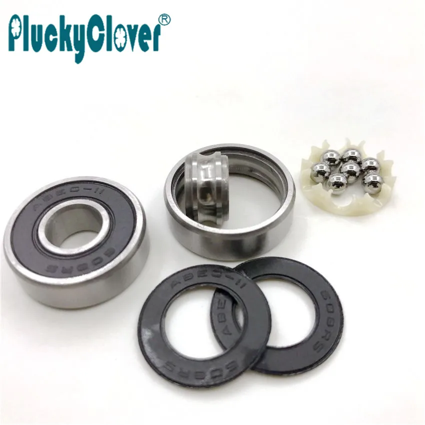10 шт. Abec9 Abec11 608 2rs черные роликовые коньки подшипник синий скейтборд колеса ролик