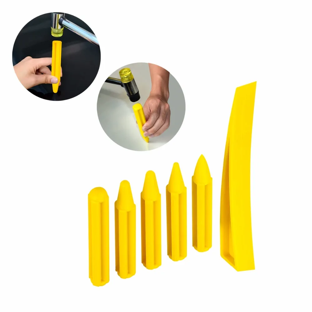 6 шт. ручка для ремонта вмятин в автомобиле плоская безболезненного |