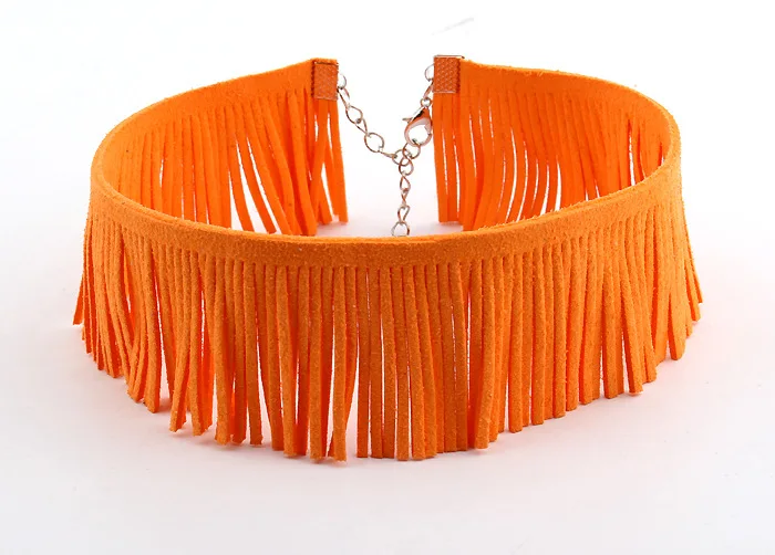 Seblasy Макси Большой себе хлопок кисточкой крупные ожерелья-цепочки для женщин