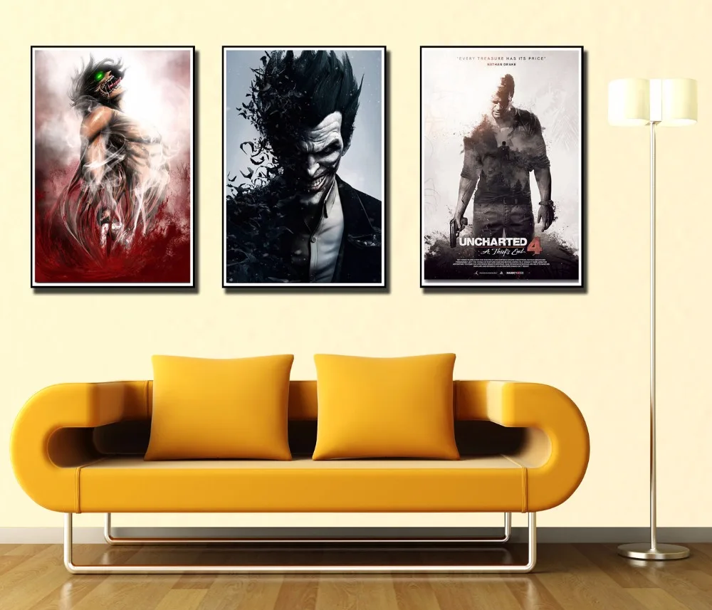 Два Товары для птиц петь на зеленый завод цветок Уолл Шелковый плакат холст