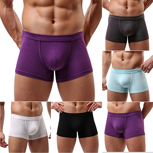 Трусы-боксеры мужские из модала пикантное нижнее белье с U-образной формы размеры