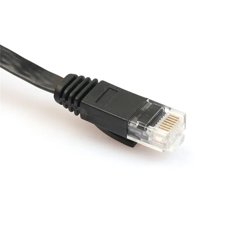 Надежный Плоский Cat6 сетевой Ethernet Патч-Кабель модем маршрутизатор RJ45 для