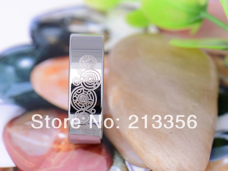 Кольцо из вольфрама для мужчин и женщин ширина 8 мм | Украшения аксессуары