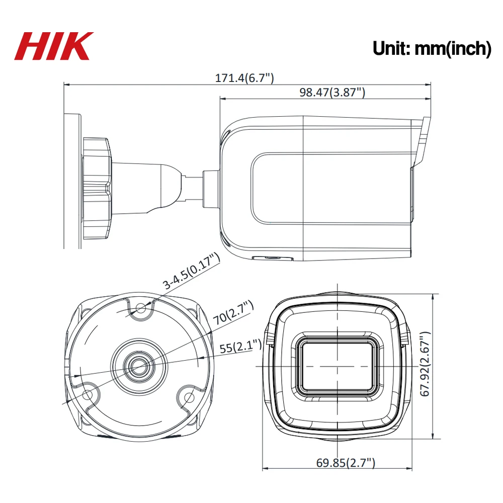 Предпродажа Hikvision Darkfighter DS-2CD2085G1-I 8MP 20fps пуля сети CCTV IP камера H.265+ POE слот для карты SD 10 шт./лот