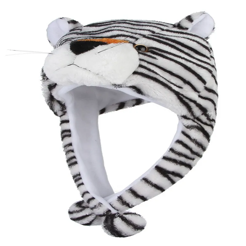 Мультфильм милый плюшевый тигр теплые наушники для фотосессий Косплей игрушка