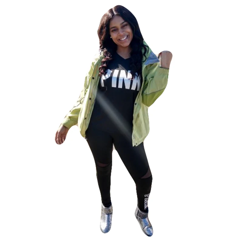 Женский спортивный костюм с буквенным принтом весенний комплект из двух