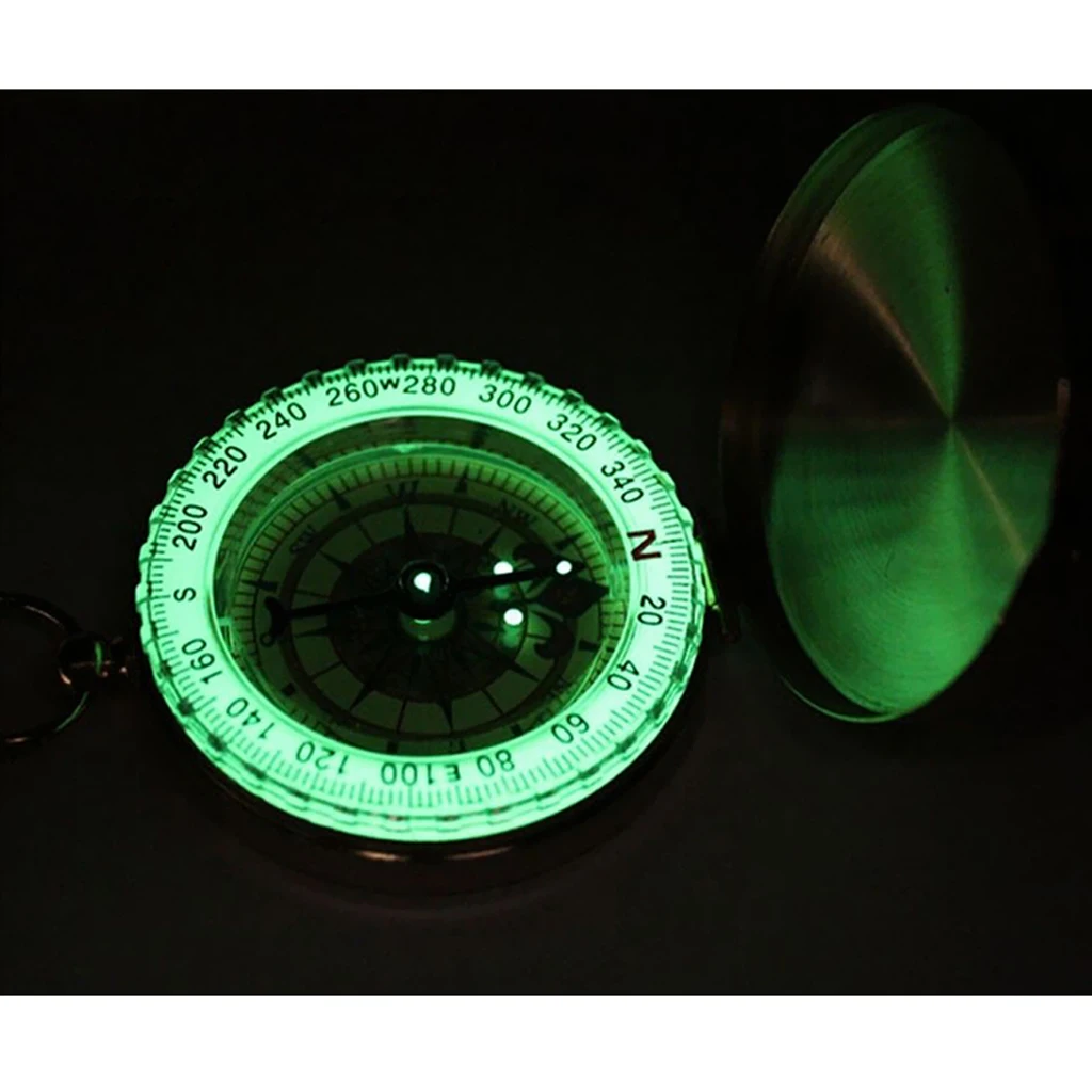 Золотистый винтажный очаровательный латунный Карманный компас для туризма