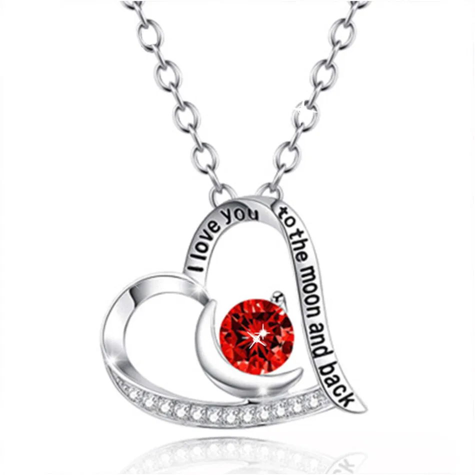 Роскошный красный любовник чокер с подвеской в форме сердца ожерелье ключицы