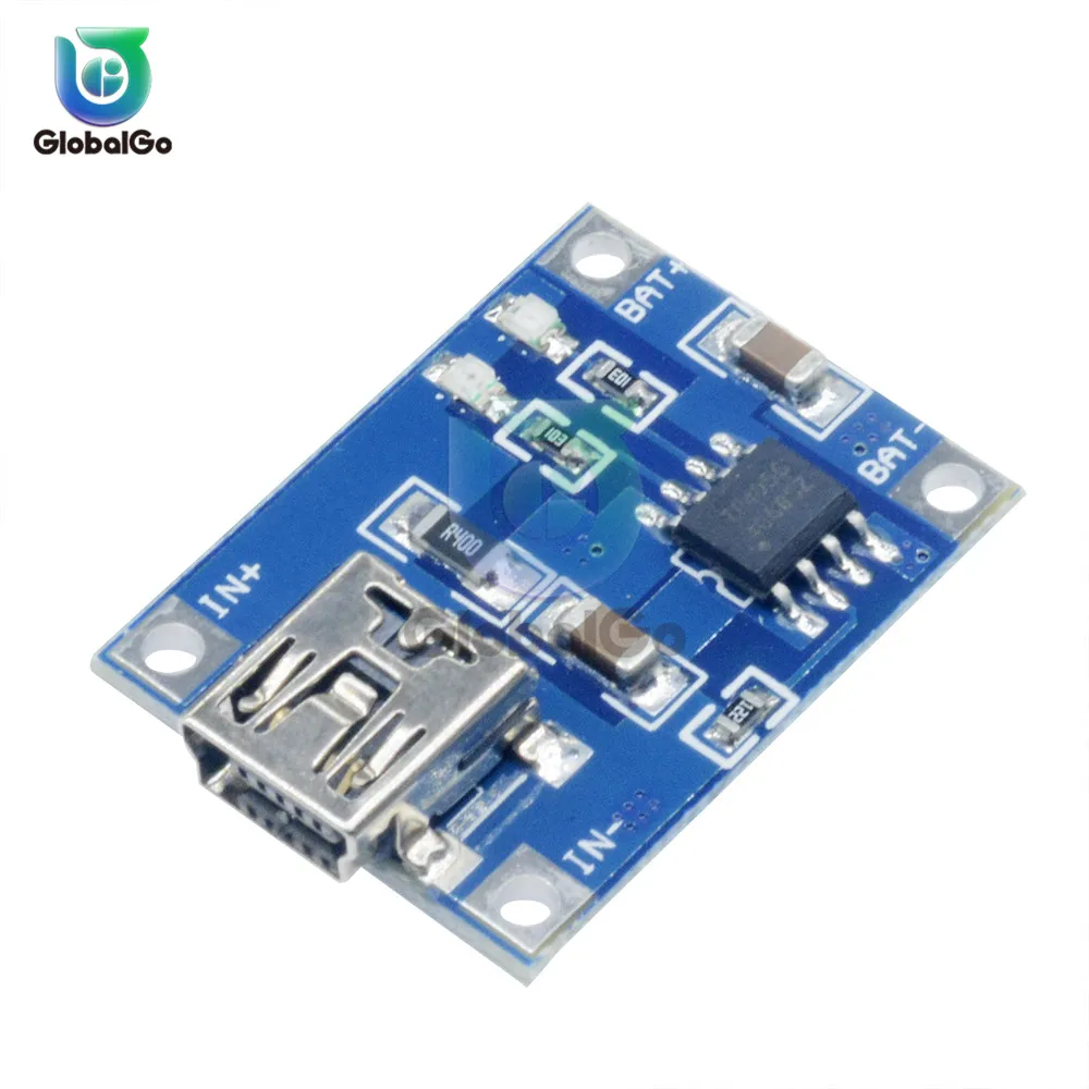 TP4056 5 V 1A Mini USB 18650 литий ионная литиевая батарея зарядная плата с защитным зарядным