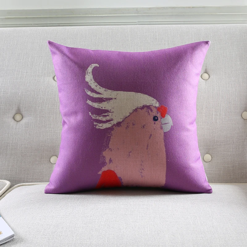 Милые Животные декоративные наволочки лен Юго Восточной Азии Стиль подушка