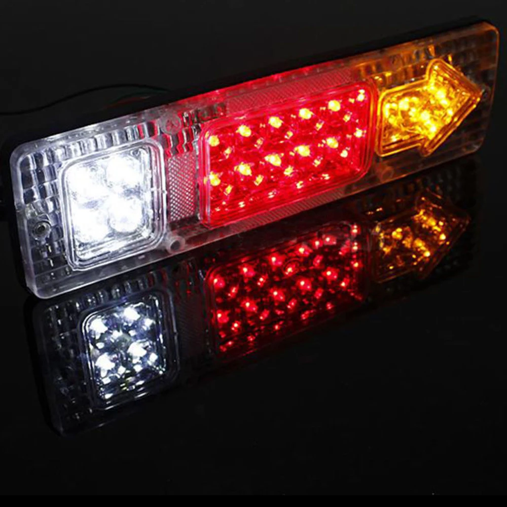 12 в 1 пара Водонепроницаемый задние фары на прицеп 19LED для грузовых автомобилей