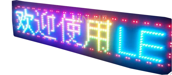 P10mm 16*128 точечная матрица наружная светодиодная плата сообщений RGB полноцветный