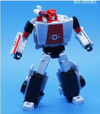 Трансформация циклона predaking WaveSound скорой помощи Sixshot брутикус вентиляторы игрушки MFT MF3 Shockwave MFT MF0 Megotroun Фигурки игрушки - Цвет: Red Alert 12cm