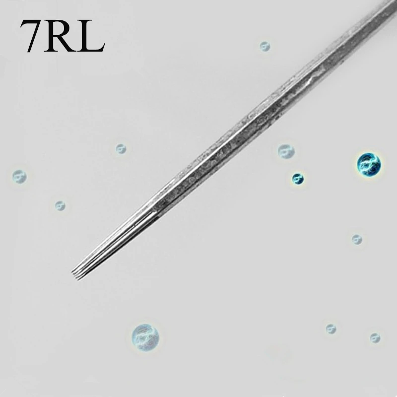 Одноразовые стерилизованные иглы для татуировок 7RL (7 круглых вкладышей) в