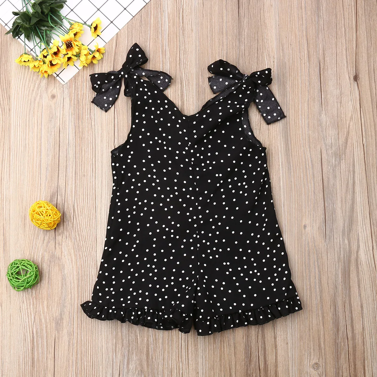 Одежда Pudcoco для маленьких девочек комбинезон на бретельках с принтом в горошек