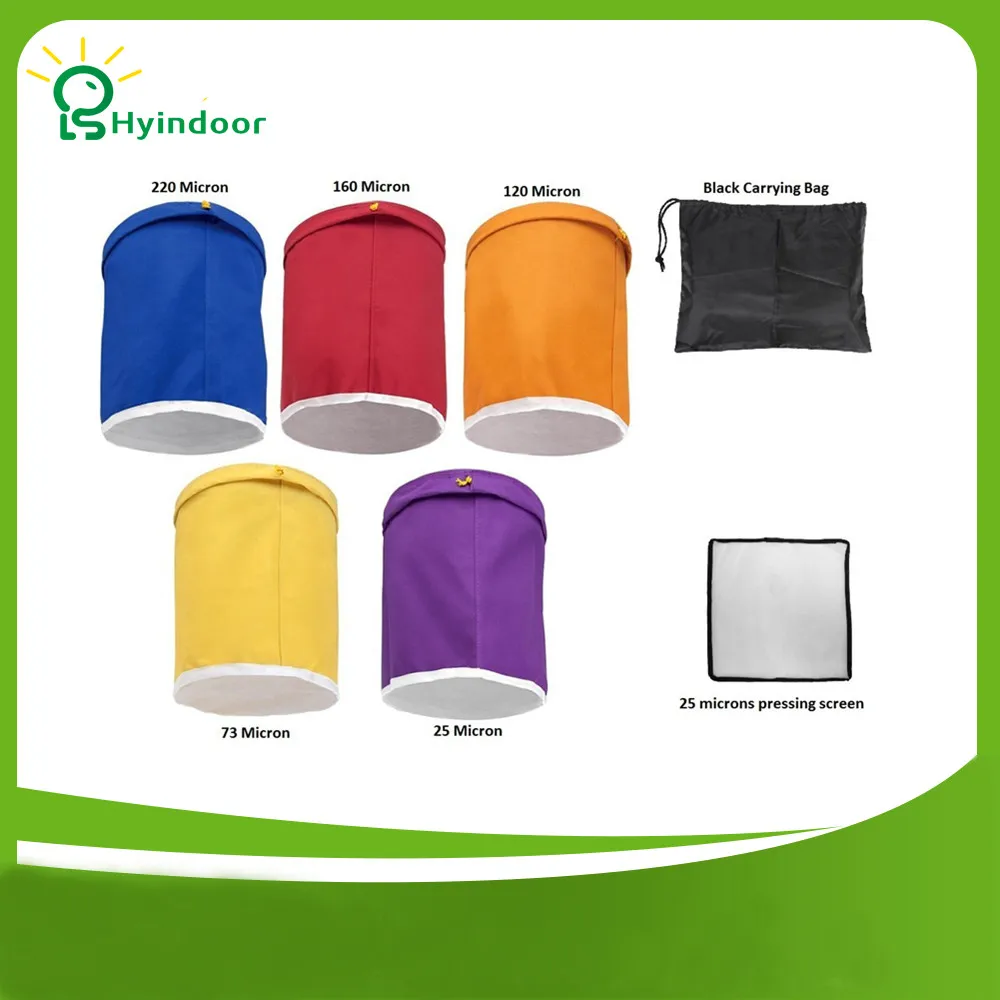 Бесплатная доставка 1 галлон 5 мешков травяной пузырьковый мешок для льда набор