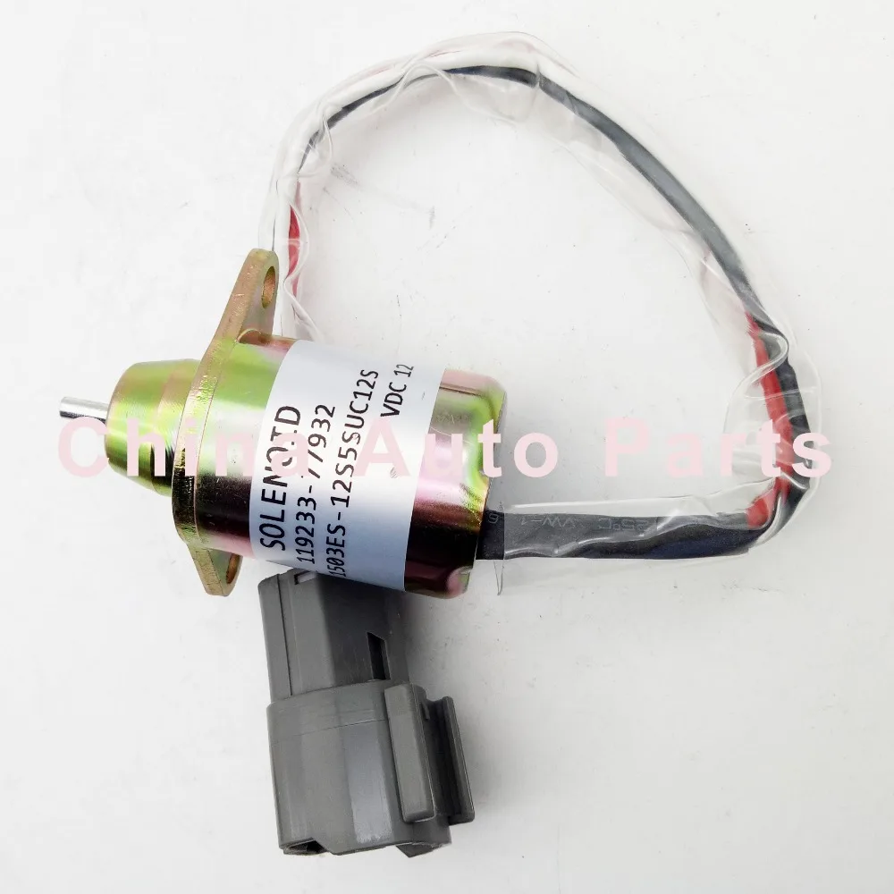 Остановочный соленоид 1503ES-12S5SUC12S 119233-77932 12 вольт