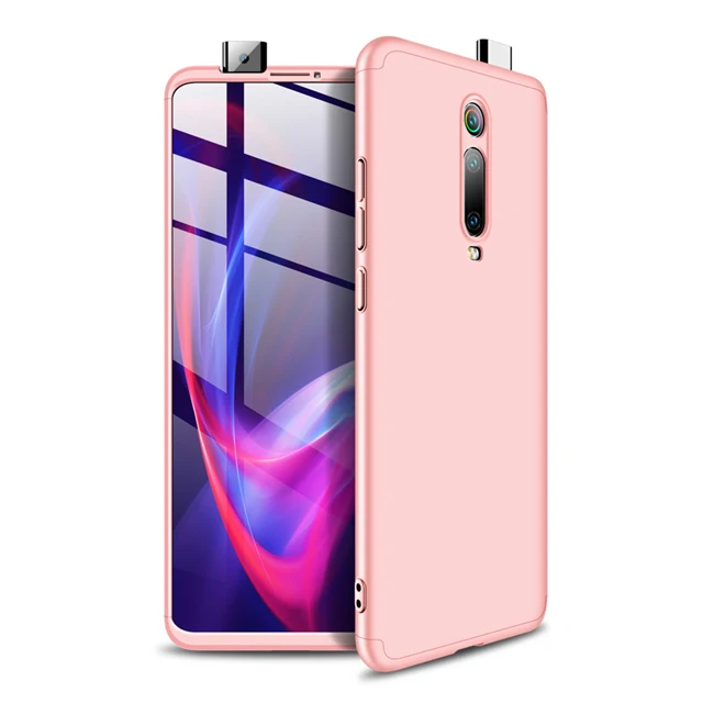 Розовый 3-в-1 чехол для телефона для Xiao mi Red mi K20 Pro mi 9 T PC жесткий матовый чехол-накладка для спортивной камеры Xiao mi Red mi K20 mi 9 t Pro защитные чехлы Coque - Цвет: Розовый