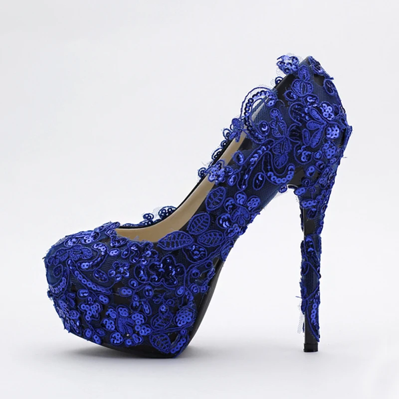 Женские вечерние туфли лодочки ручной работы на каблуке 14 см для подружки