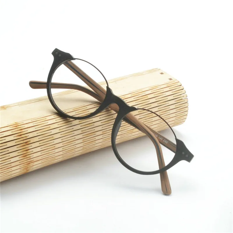 2019 винтажные деревянные круглые оптические оправы ручной работы для женщин и