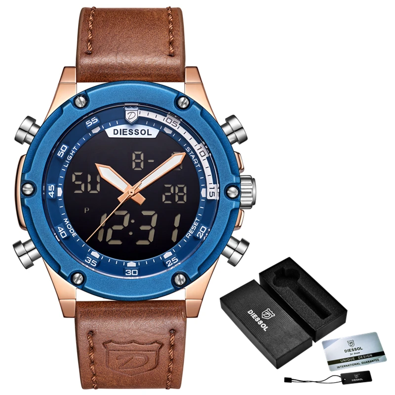 DIESSOL часы для мужчин лучший бренд класса люкс спортивные цифровой в стиле