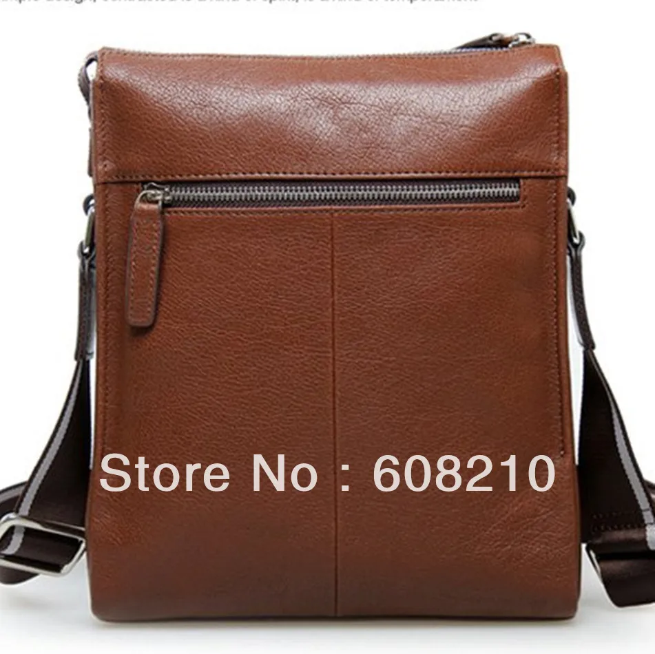 Freeshipping+Genuine Cow Leather shoulder Briefcase/handbags men's bag New+Fashion business+ipad P610037 | Багаж и сумки
