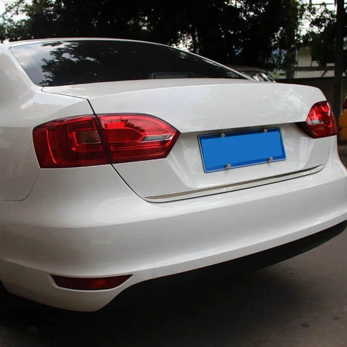 Хромированная накладка на заднюю дверь багажника для Volkswagen Vw Jetta 2011- Седан литьевая накладка на край багажника, декоративный стиль
