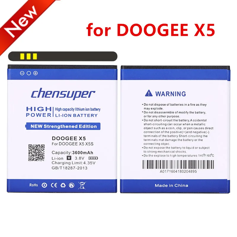 Аккумулятор chensuper 3500 мАч Для DOOGEE X5 батарея для X5S / PRO|battery for|battery for nokianokia n85 battery |
