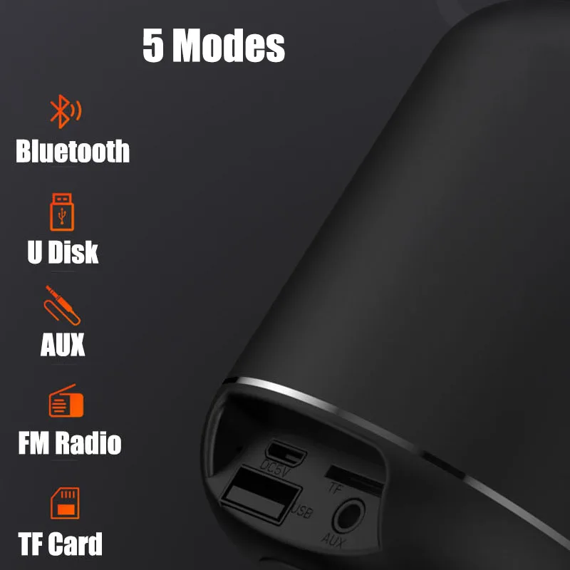 Мини сабвуфер бас мощный портативный динамик Bluetooth Радио автомобильный