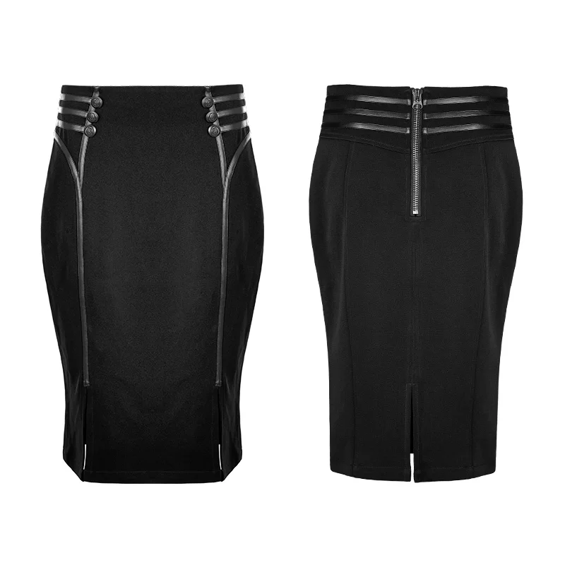 Женская одежда в стиле панк рейв облегающая полуюбочка милитари два цвета на