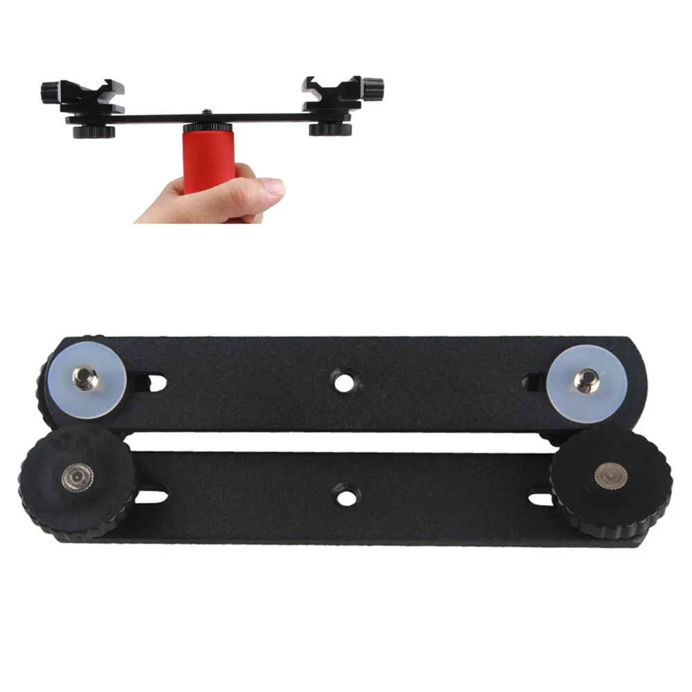 Универсальный двойной кронштейн для вспышки Держатель горячего башмака