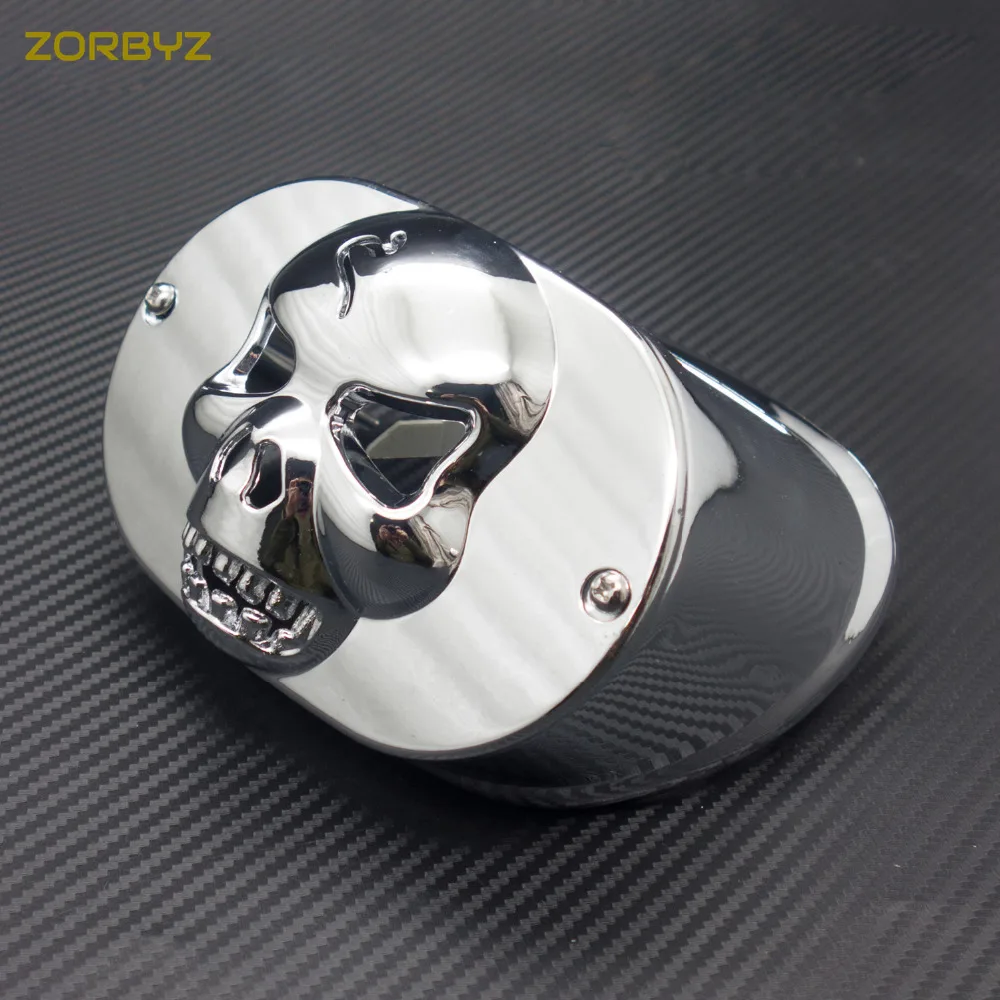 ZORBYZ мотоцикл хром Череп задний светильник воротник крышка для Harley Touring FLHRC FLHTC