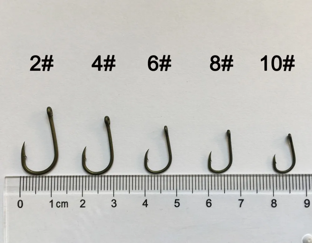 50 шт. Boilie Wide Gape Hook Matt Black/Camo Green с тефлоновым покрытием-химически заточенный-PTFE покрытие для ловли карпа