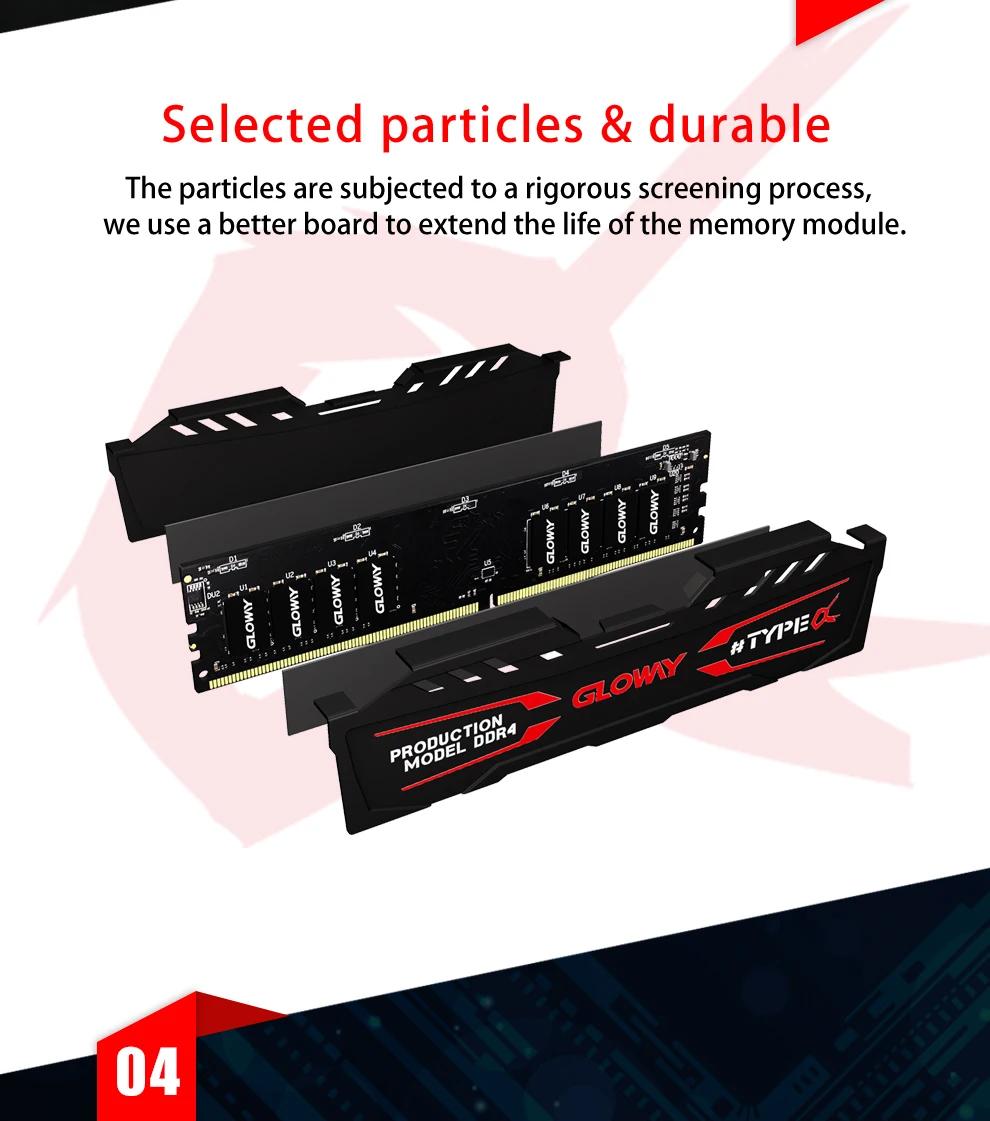 Gloway ram ddr4 8 Гб 16 Гб памяти 3000 МГц 1,35 в Настольный dimm высокая производительность заводская цена